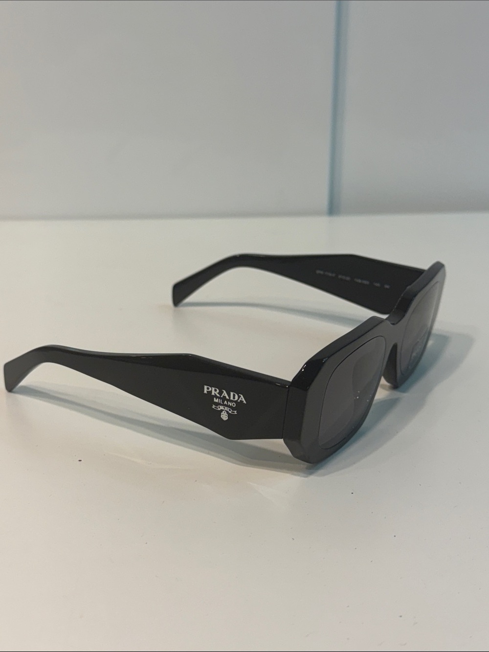 Prada Black Chunky Square men’s Sunglasses
